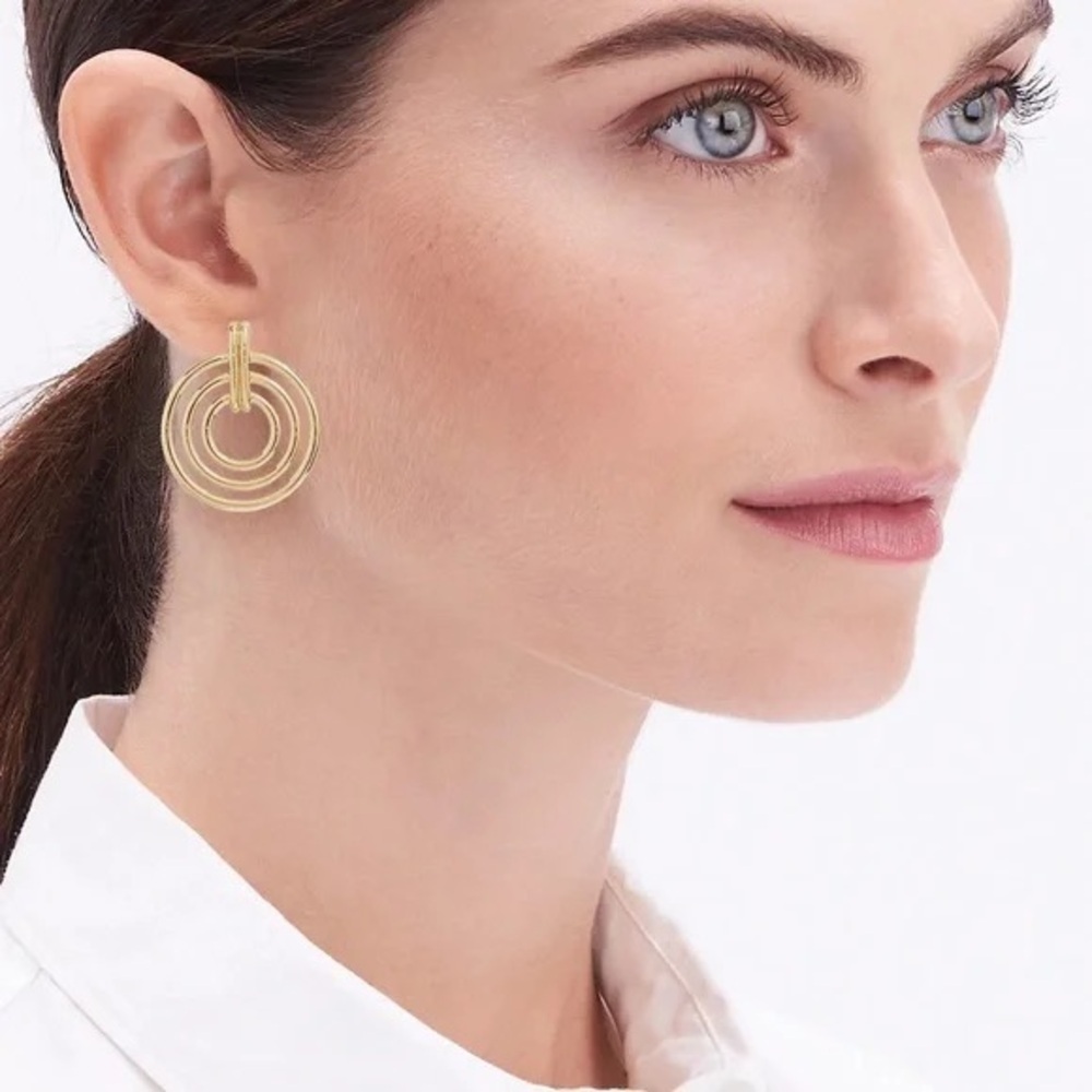 J. Crew Factory | Gold Circle Hoop Earrings